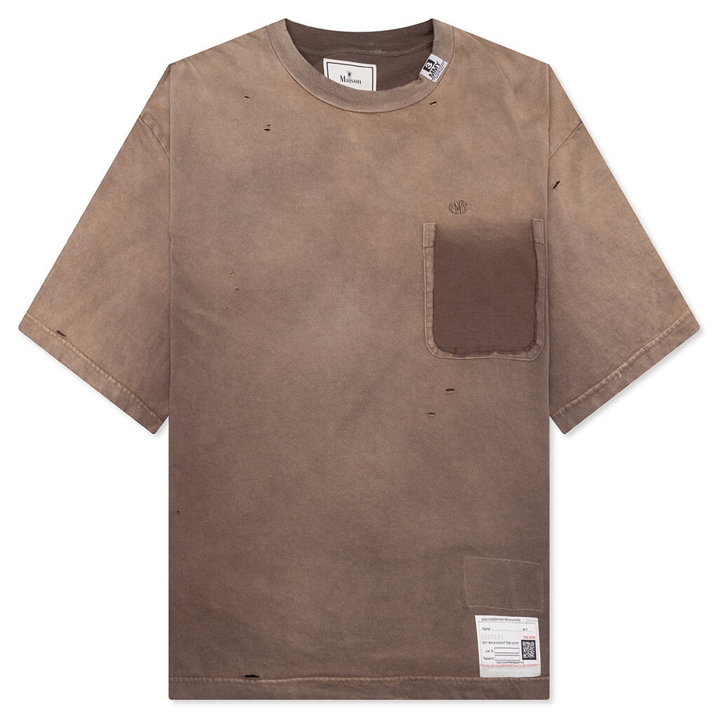 SUN FADED TEE - BROWN - 1