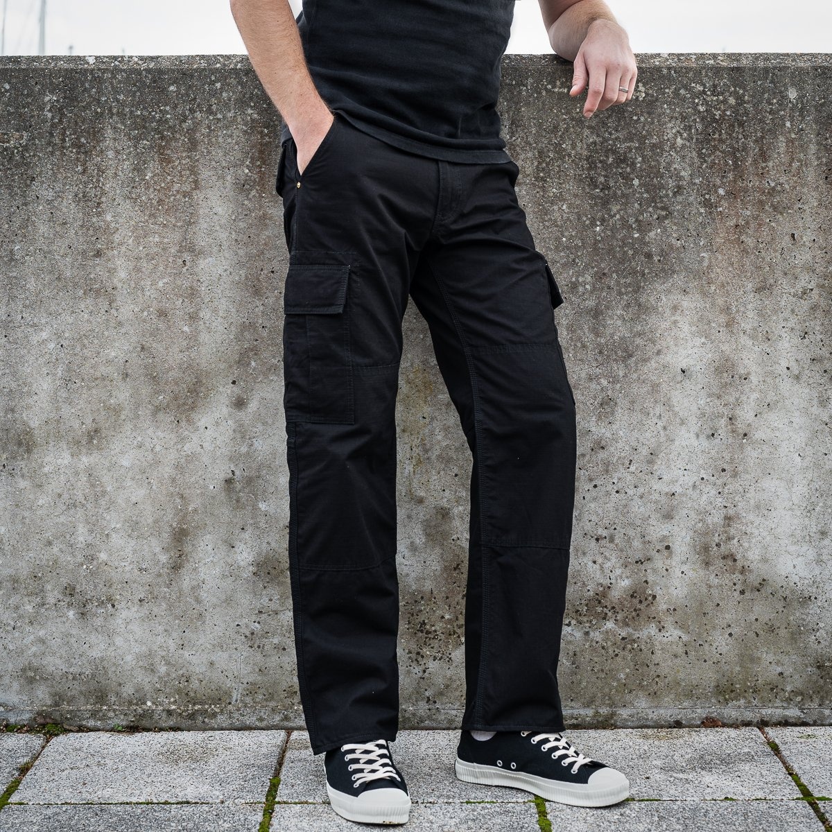 IH-734-BLK 8oz Ripstop Cargo - Black - 4