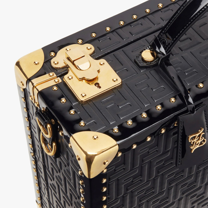 Black leather suitcase 5