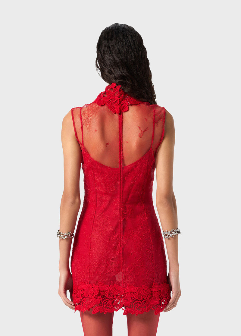 CHANTILLY LACE DRESS WITH MACRAME 3