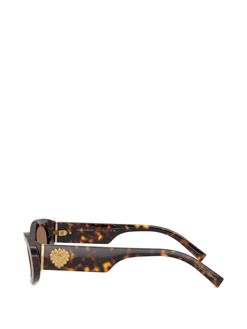 oval-frame tortoiseshell sunglasses 3