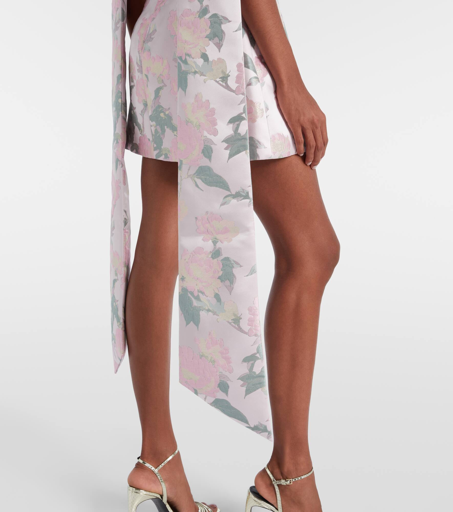 Gita floral brocade minidress - 5