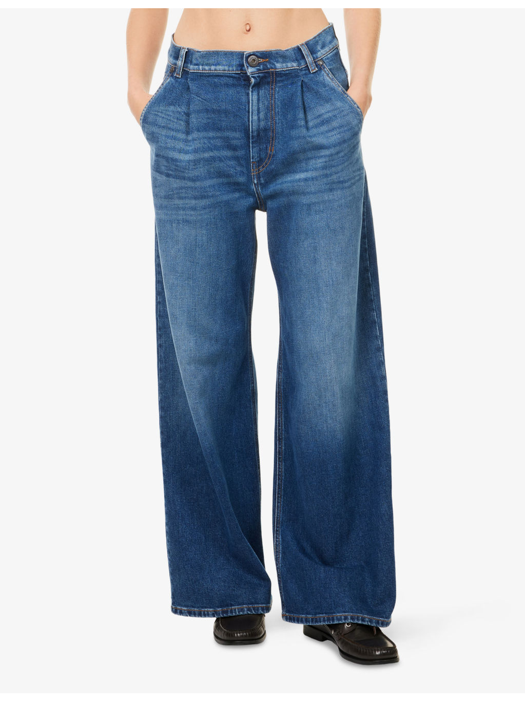 Ortles Wide-Leg Stretch-Denim Jeans - 3