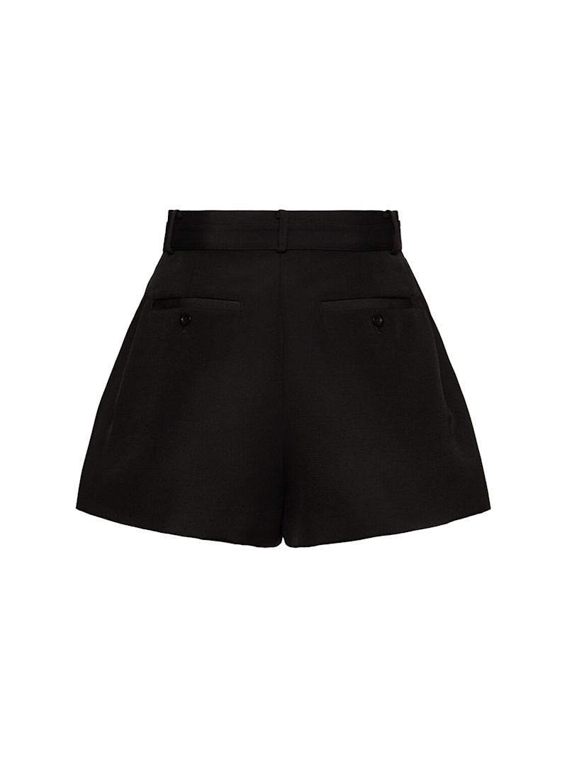 Double-faced silk & cotton shorts - 3