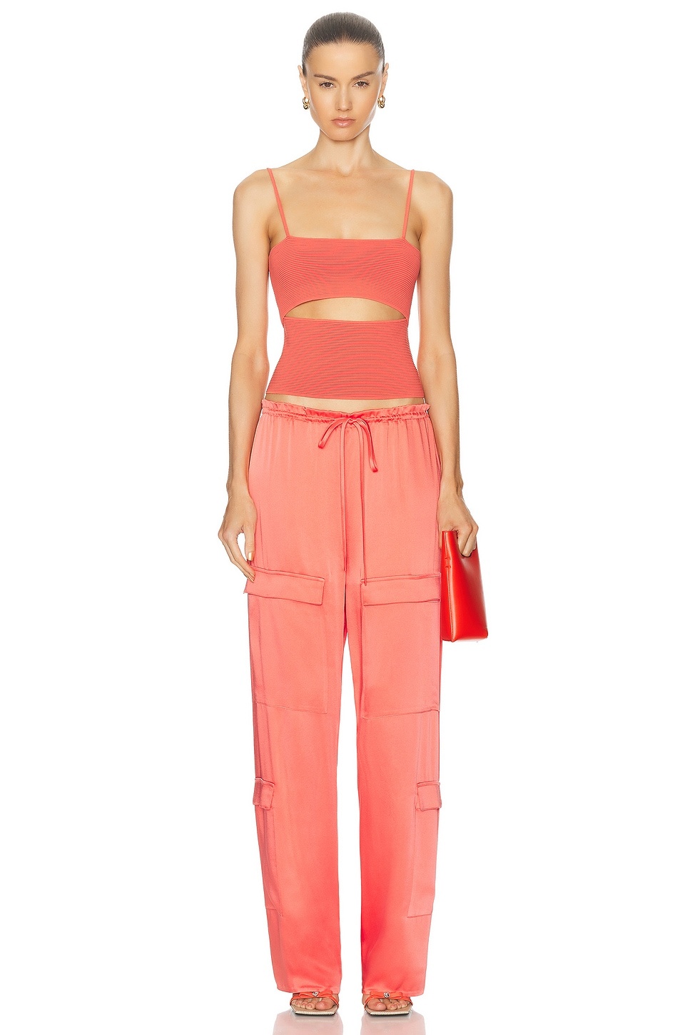 Crepe Matte Viscose Front Slit Top - 4