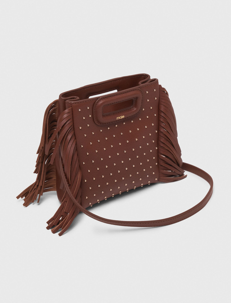 Leather M mini bag with studs 3