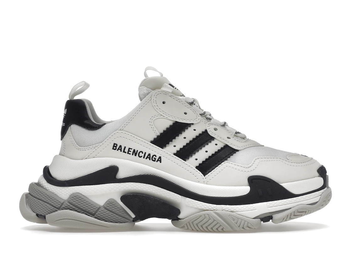 Balenciaga Triple S adidas White Black (W) - 1