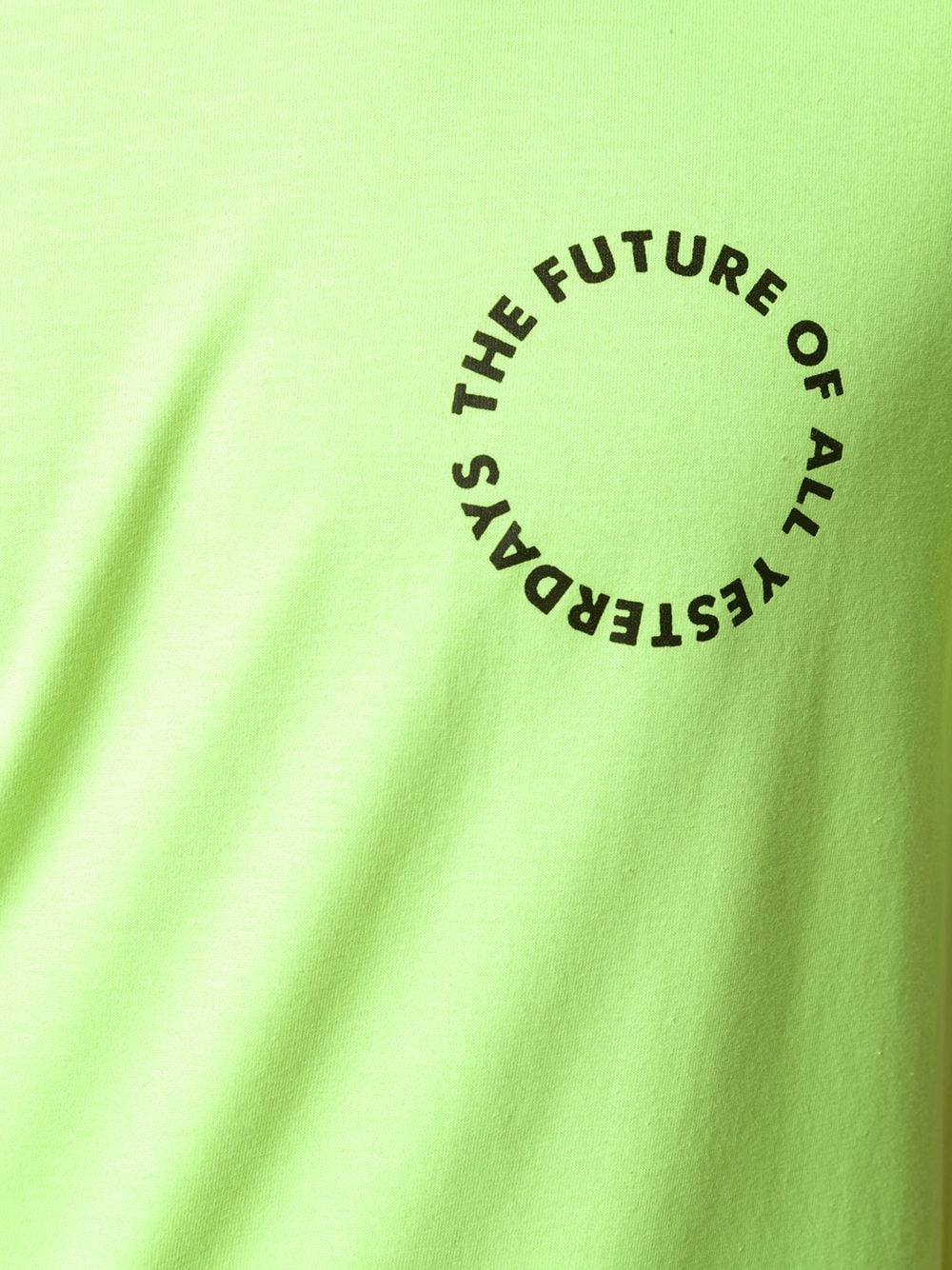 circular slogan print T-shirt - 5