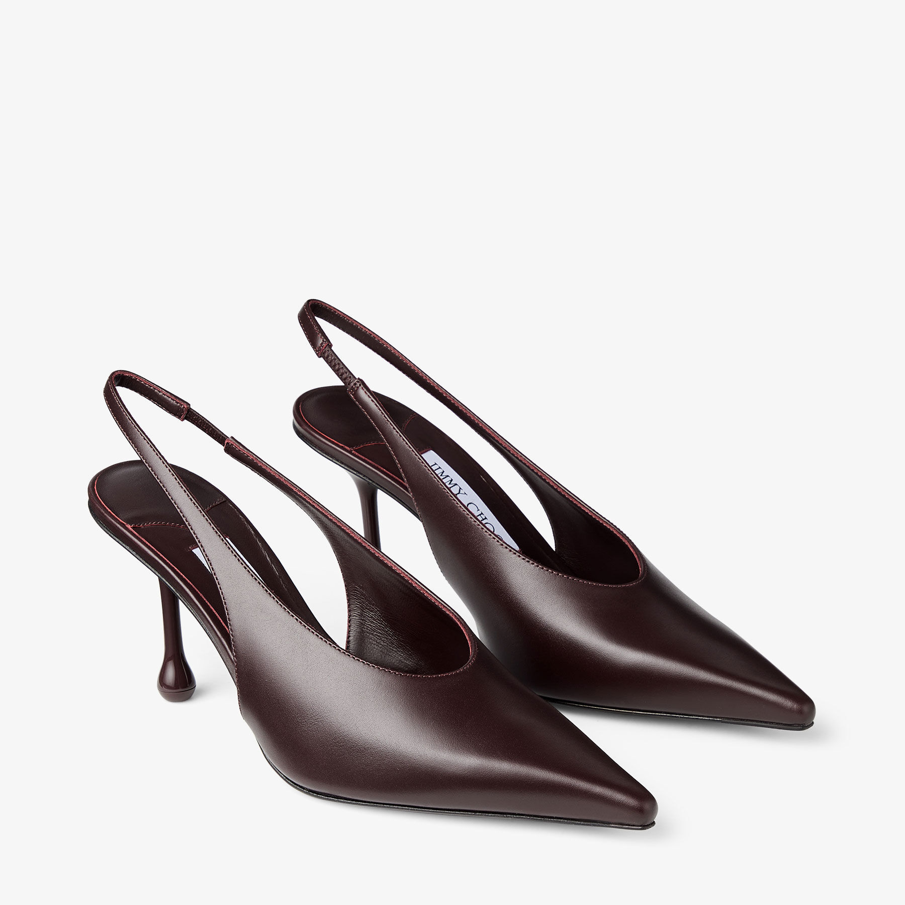 Isa 80
Deep Merlot Calf Leather Pumps - 2