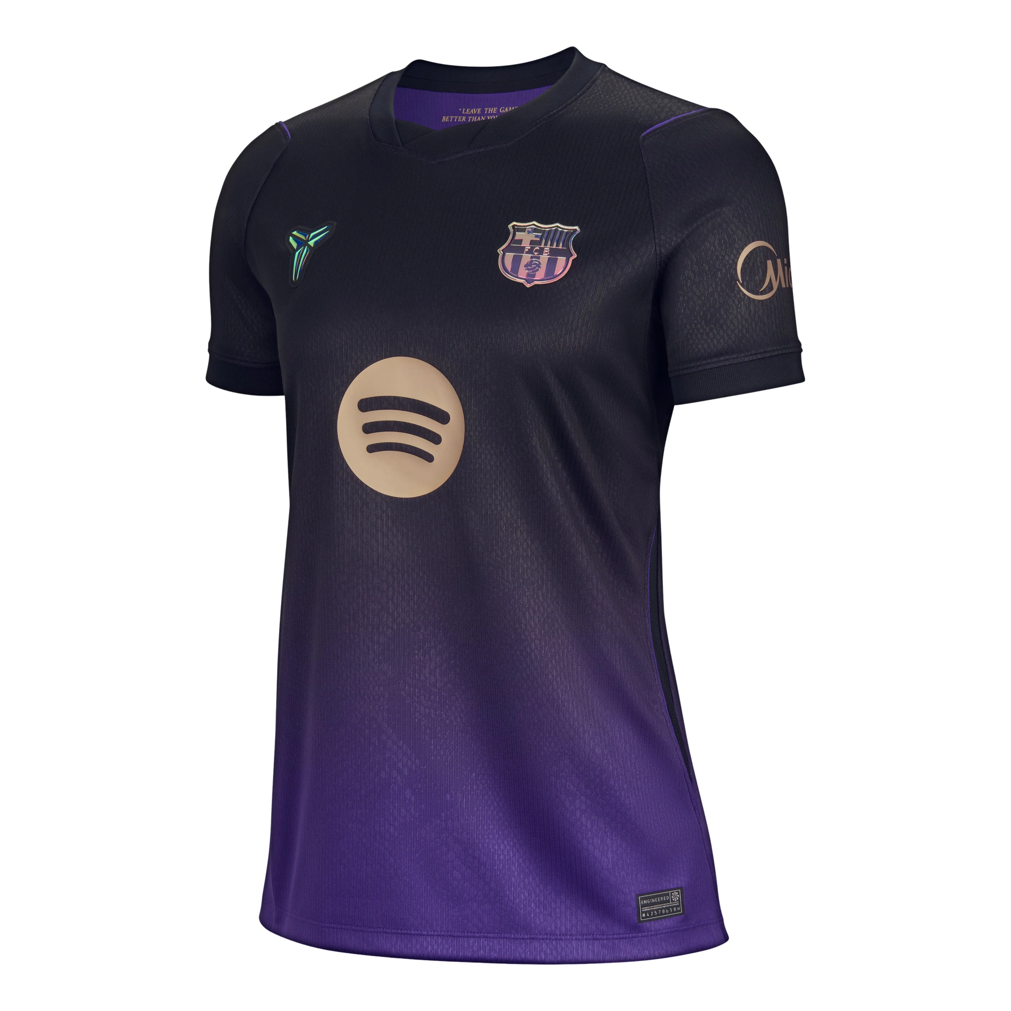 (WMNS) Nike Kobe x FC Barcelona 2026/27 Stadium Away Dri-FIT Replica T-Shirt 'Field Purple Black Met - 1