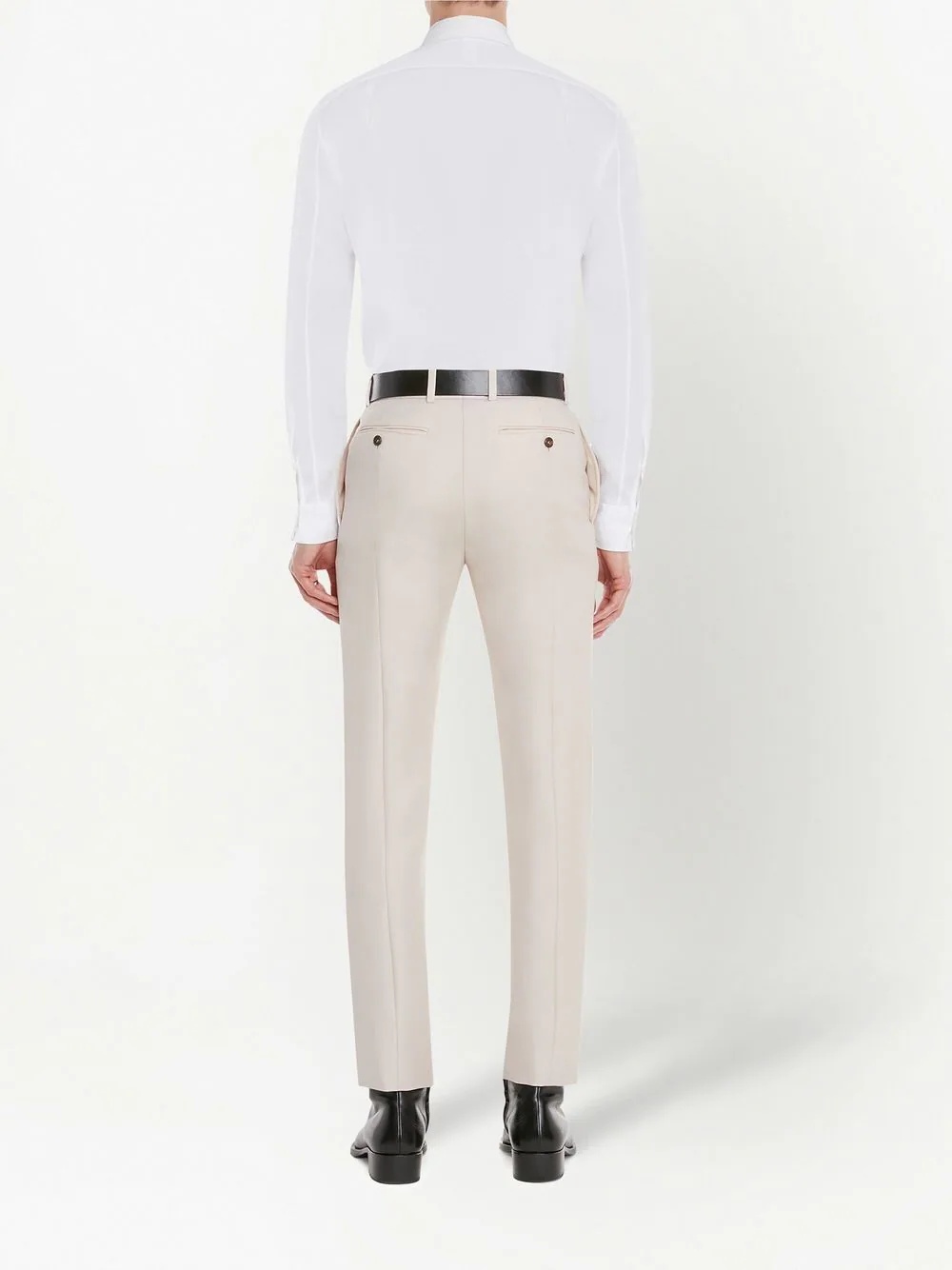 slim-fit tailored trousers - 4