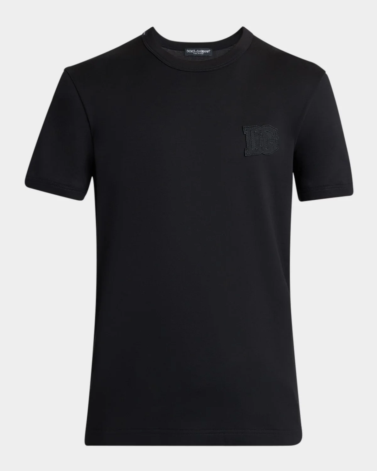 Men's Cotton DG-Patch Crewneck T-Shirt - 1