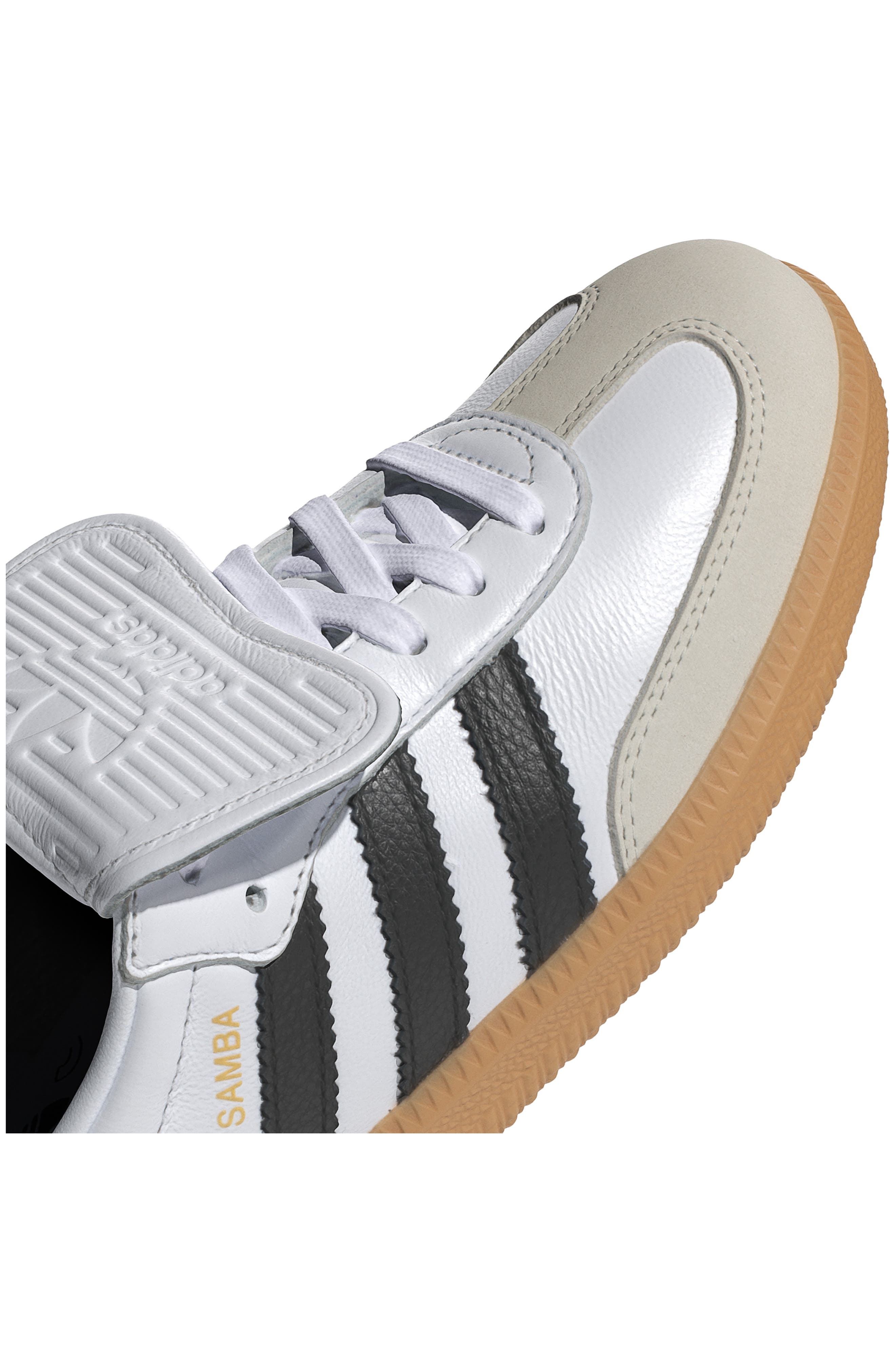 adidas Samba LT Sneaker in White/Black/Gold Metallic at Nordstrom - 7