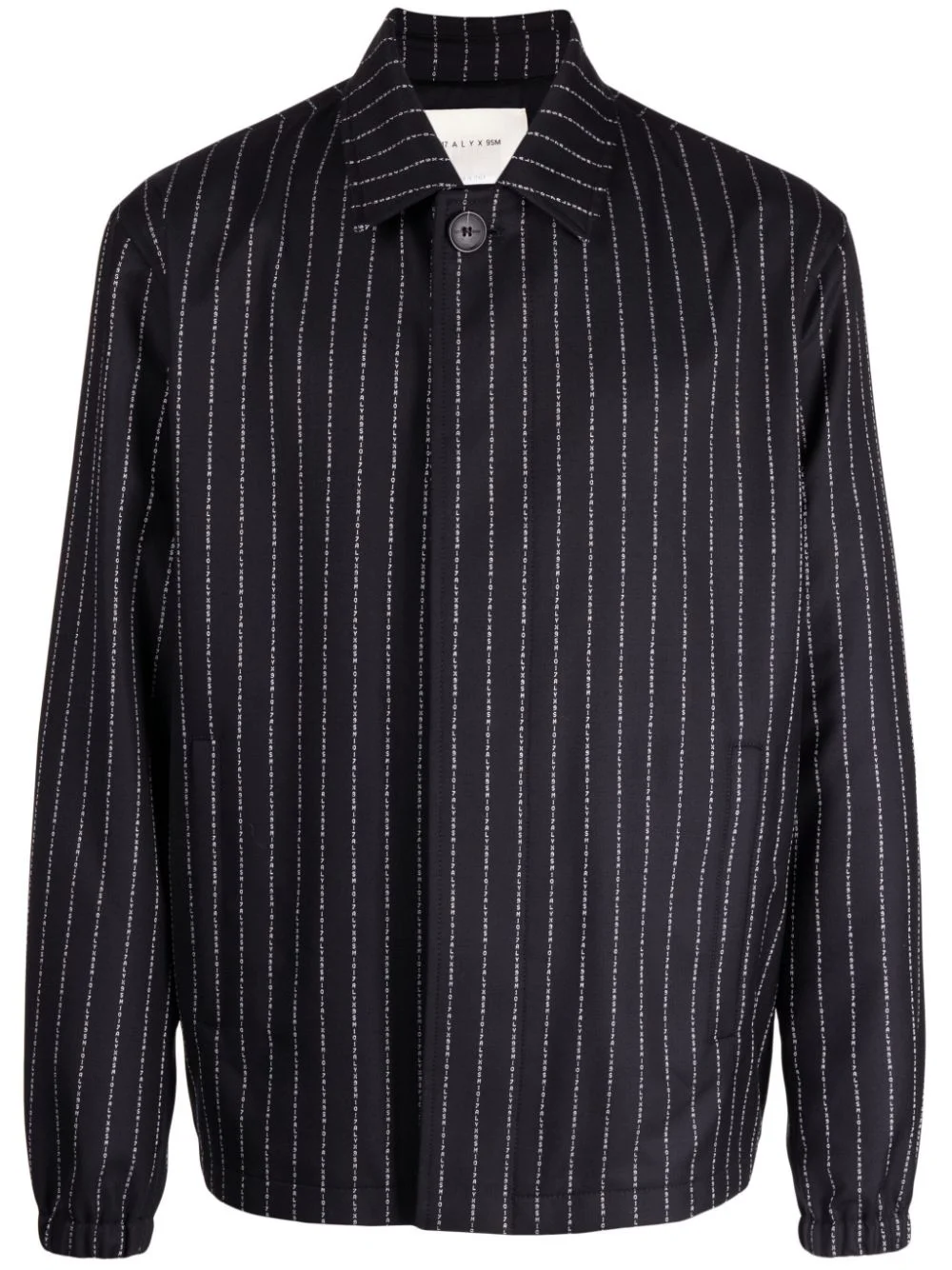 logo-stripe virgin-wool jacket - 1