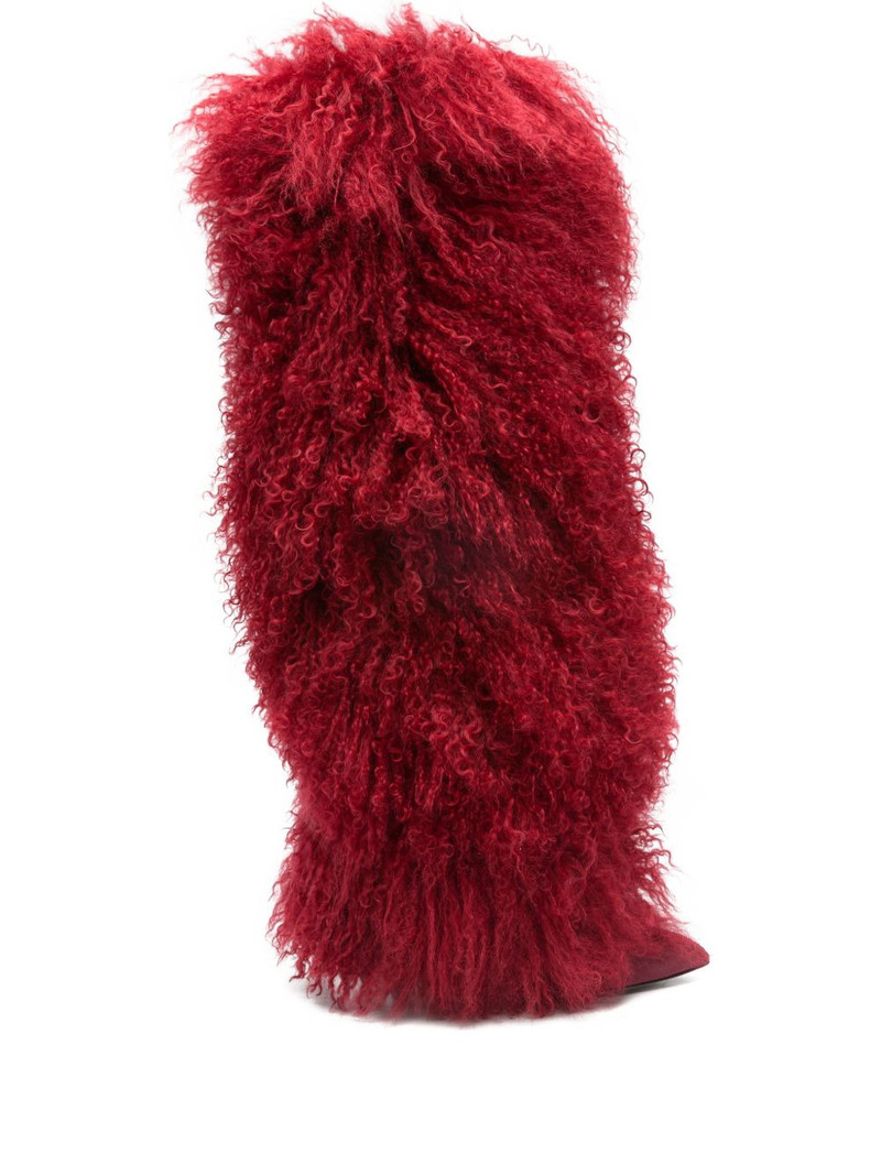 fur knee-high boots 1