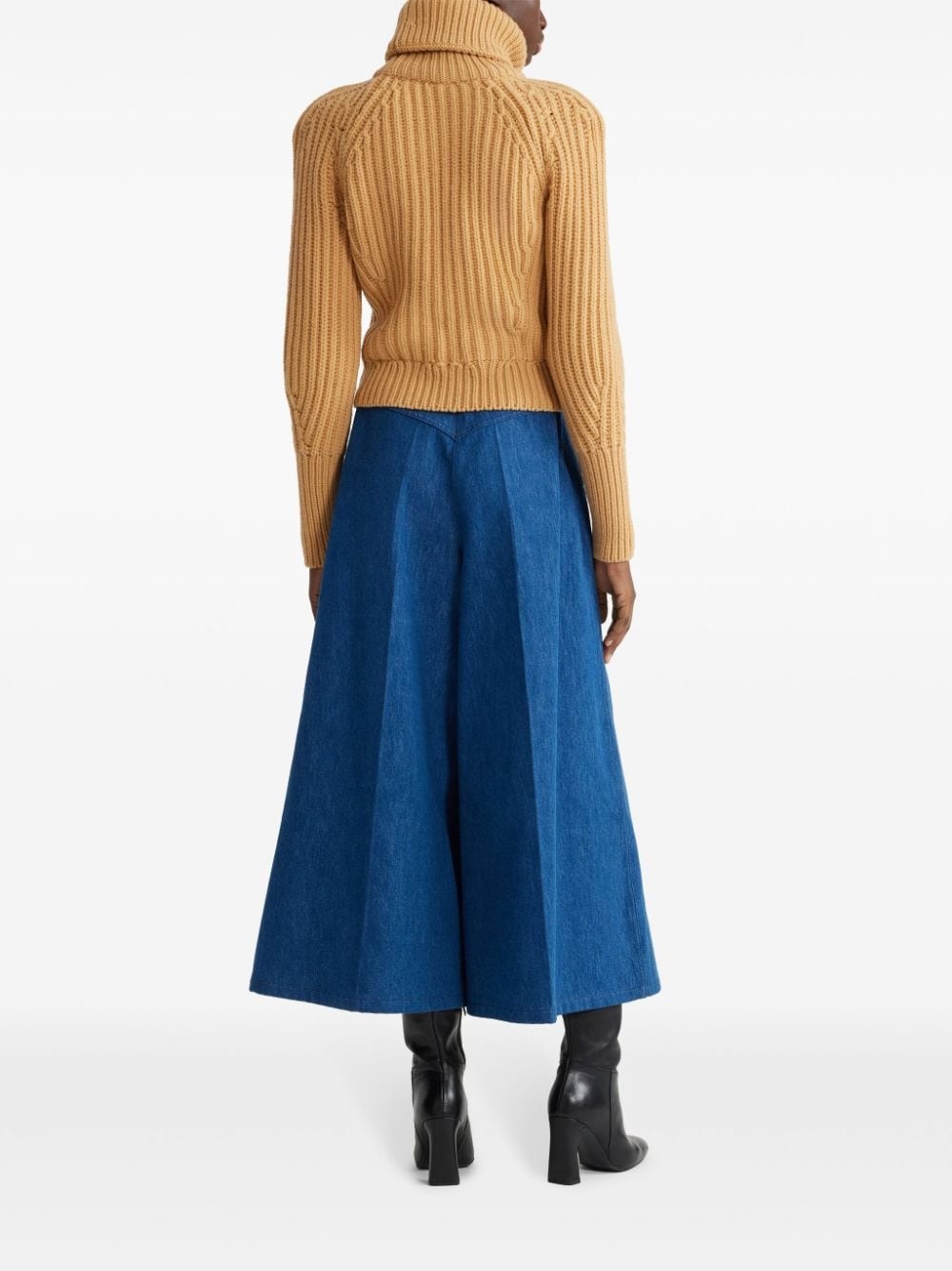 organic-cotton wide-leg jeans - 3