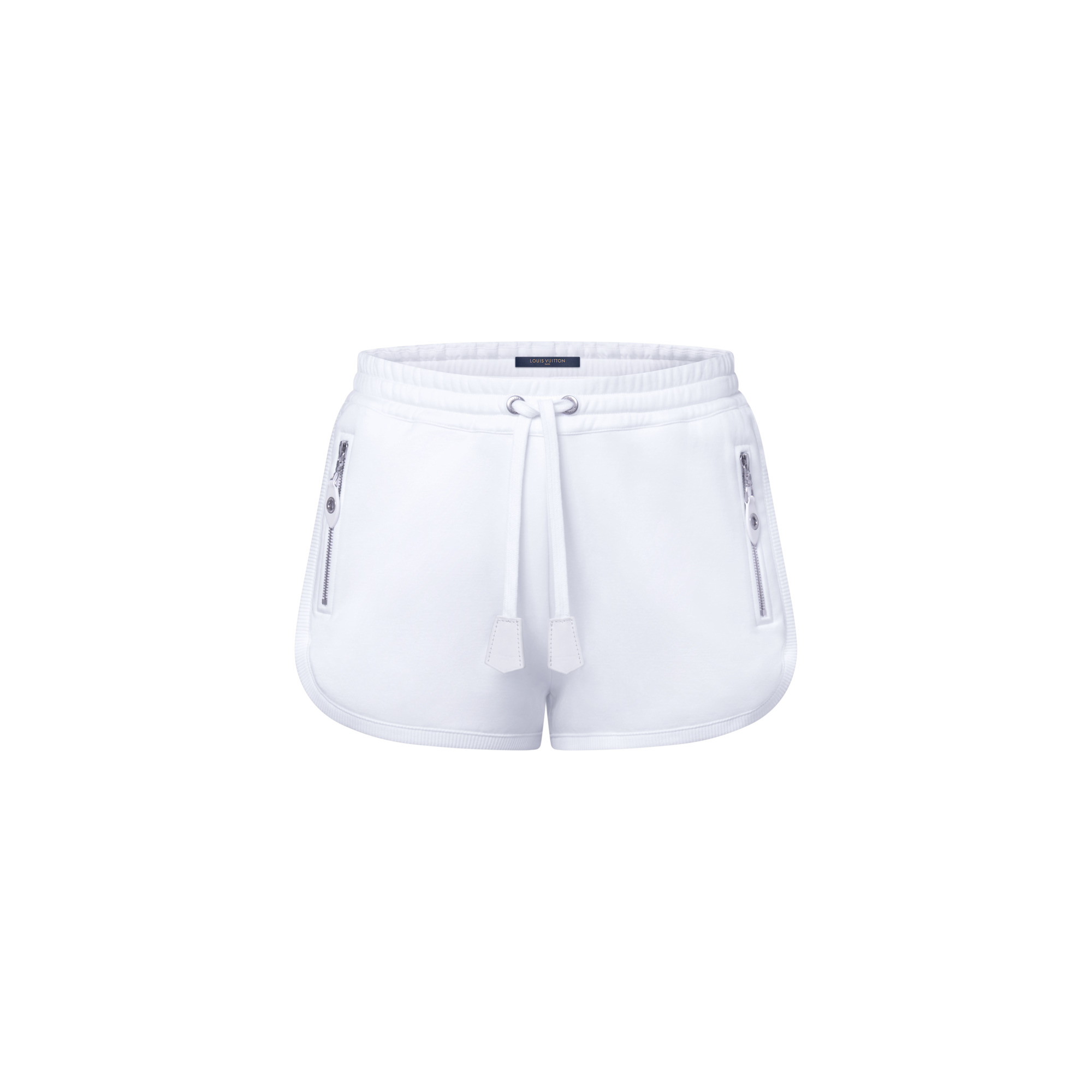 Leather Accent Jogging Shorts - 1