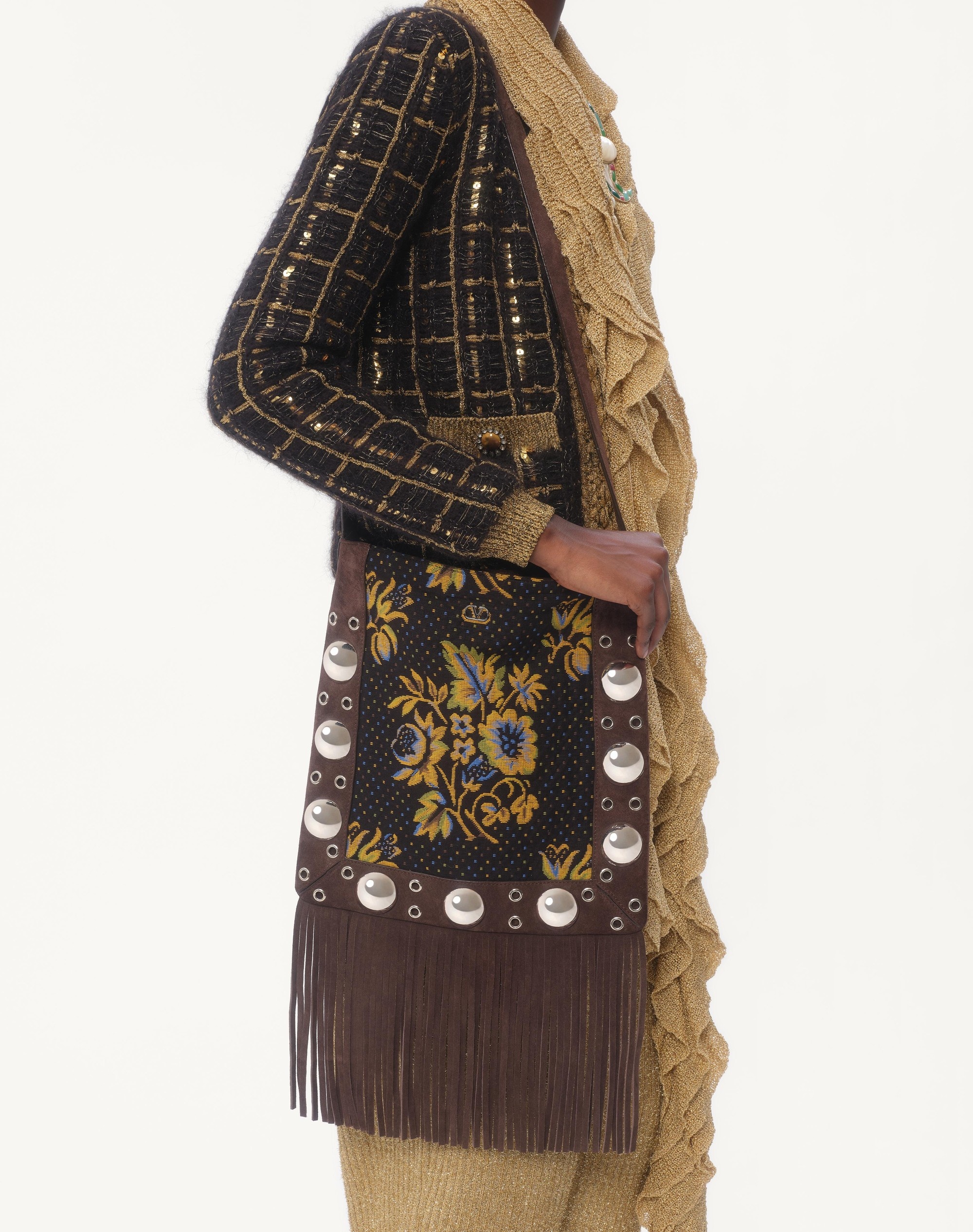 MOHAIR AND SEQUIN KNIT JACKET - 3