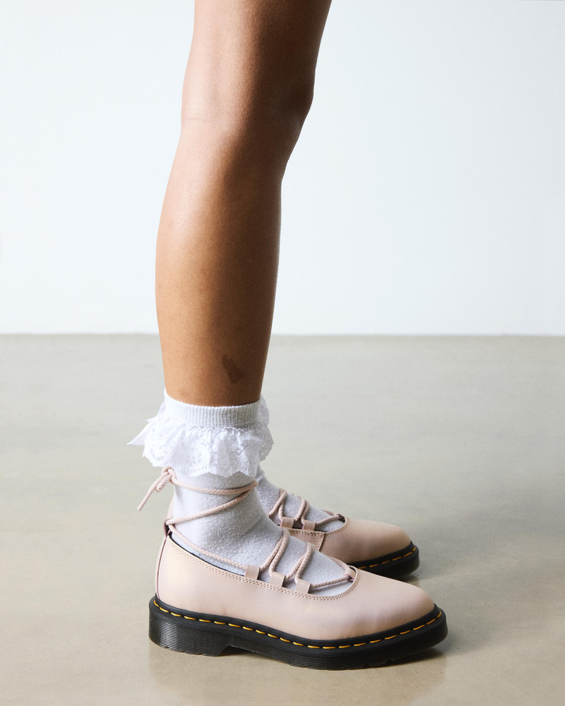 Dr. Martens Elphie II Iridescent Leather Ballet Flats outlook