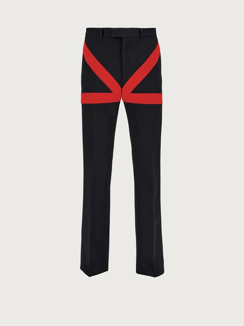 TAILORED TROUSER WITH SATIN INLAY 1