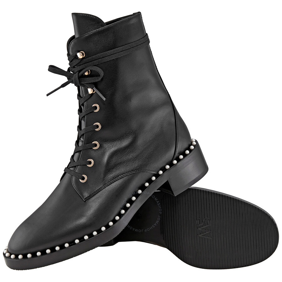 Stuart Weitzman Ladies Black Sondra Smooth Ankle Boots - 2