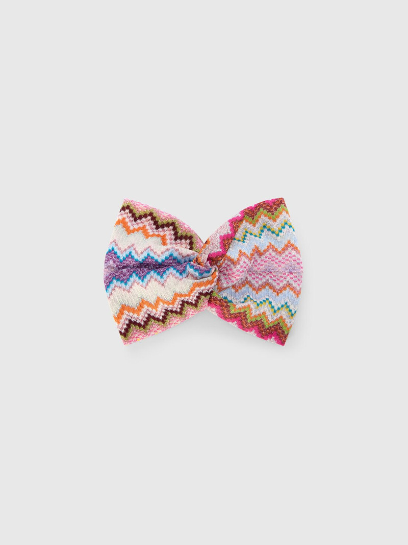 Headband with pixel-effect zigzag pattern 1