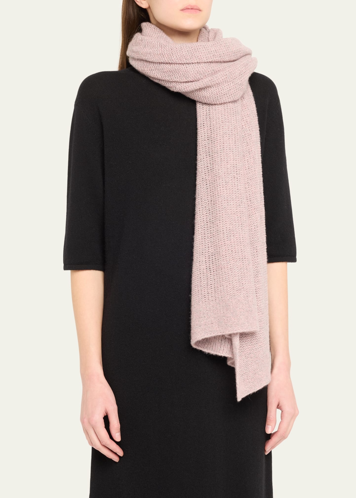 Ulla Cashmere Knit Scarf - 3
