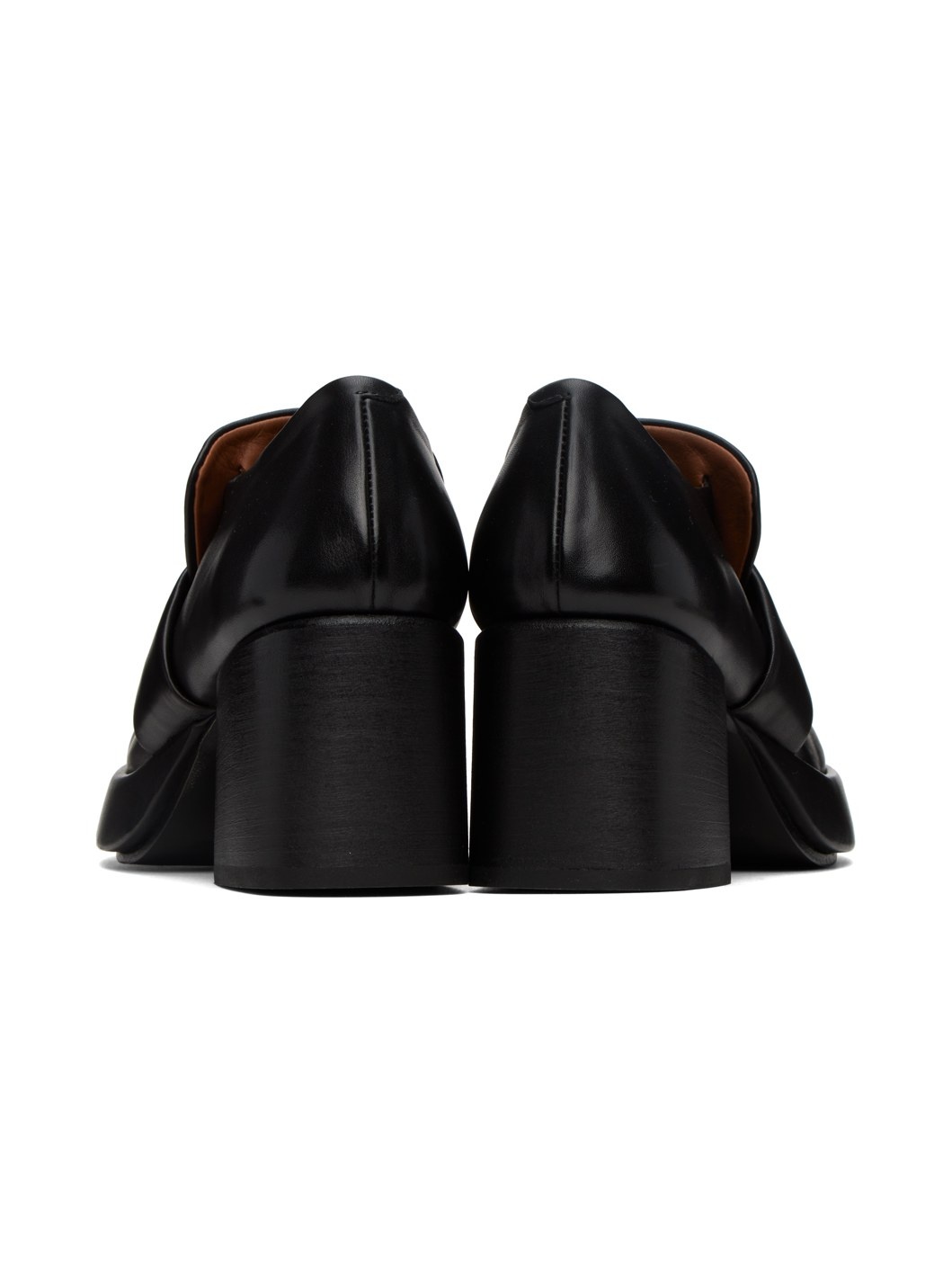 SSENSE Exclusive Black Plattino Mocassino Heels - 4