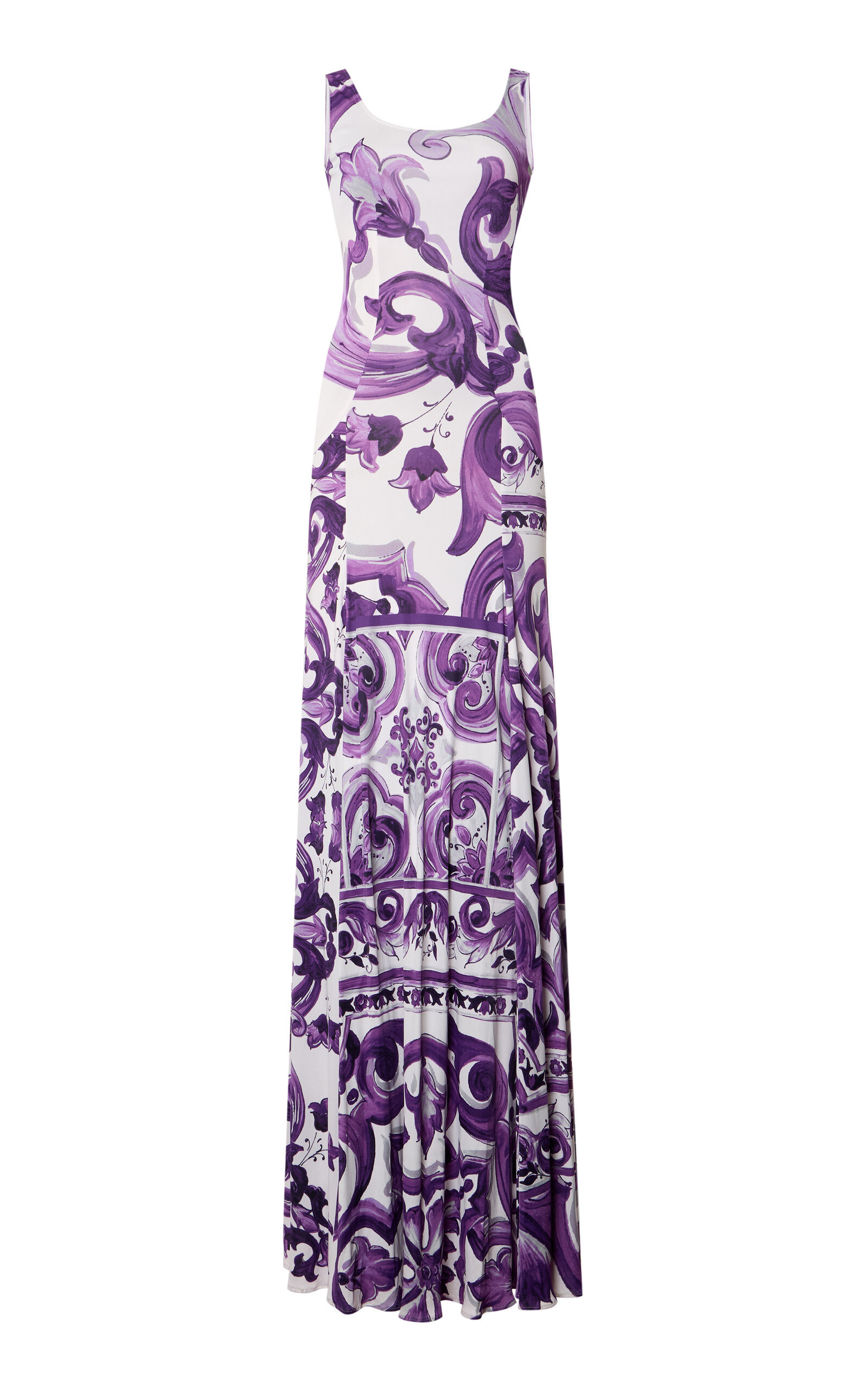 Printed Rayon Organza Maxi Dress multi - 1
