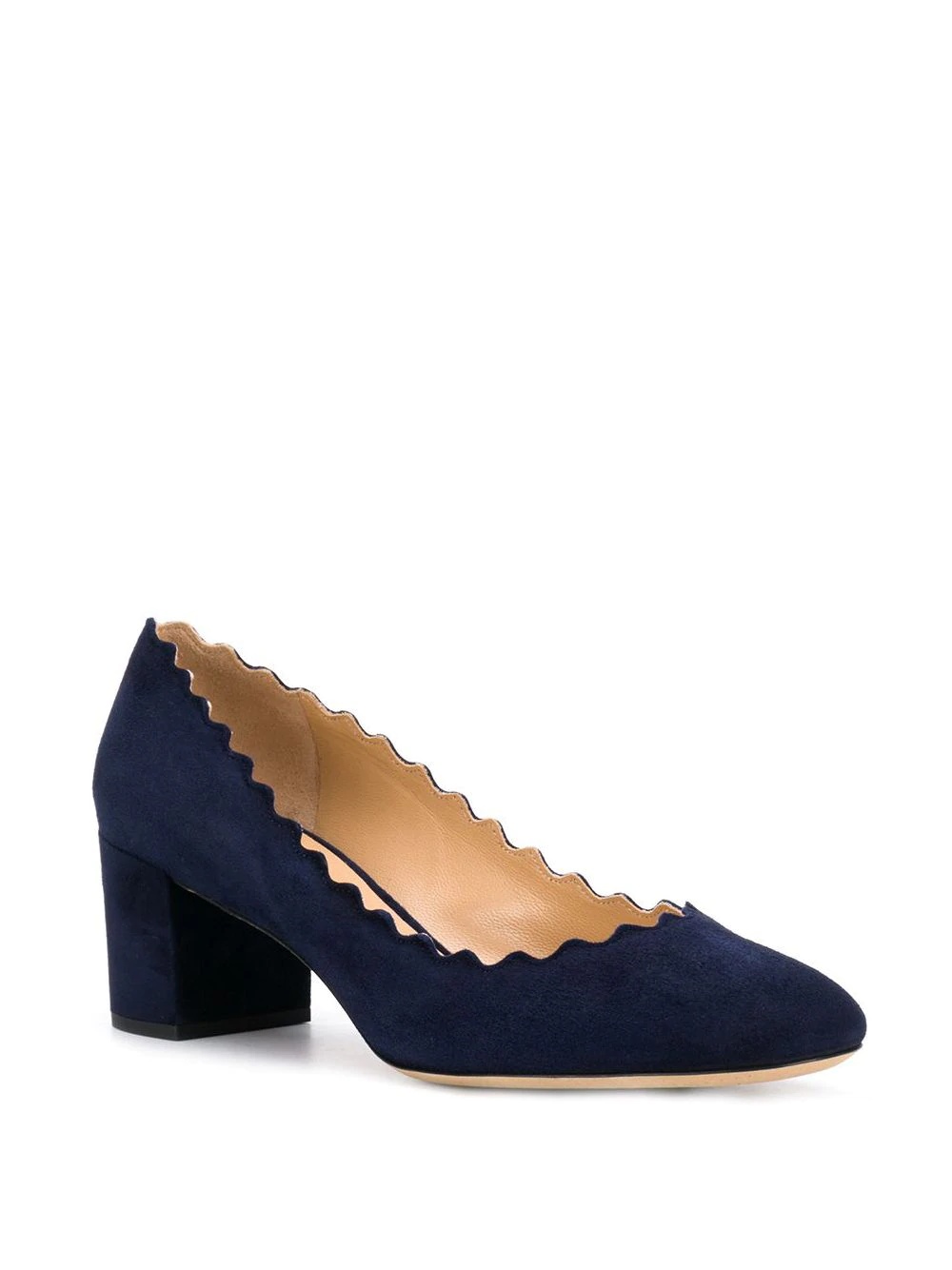 scalloped ballerina pumps - 2