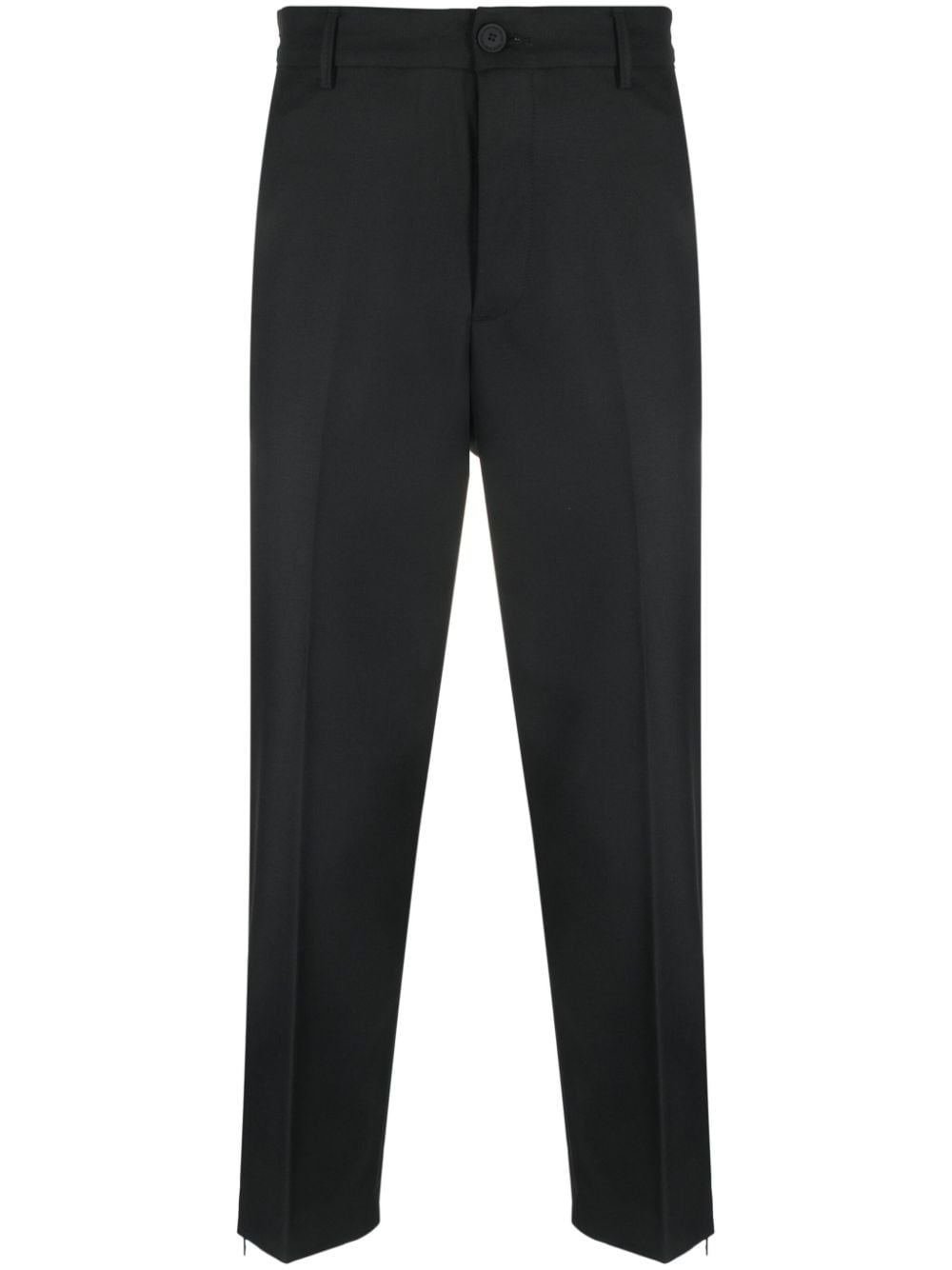 pressed-crease cotton chino trousers - 2