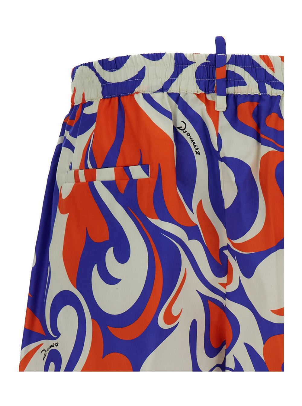 Dsquared2 Men Multicolored Palm Beach Waves Shorts In Cotton Man - 3