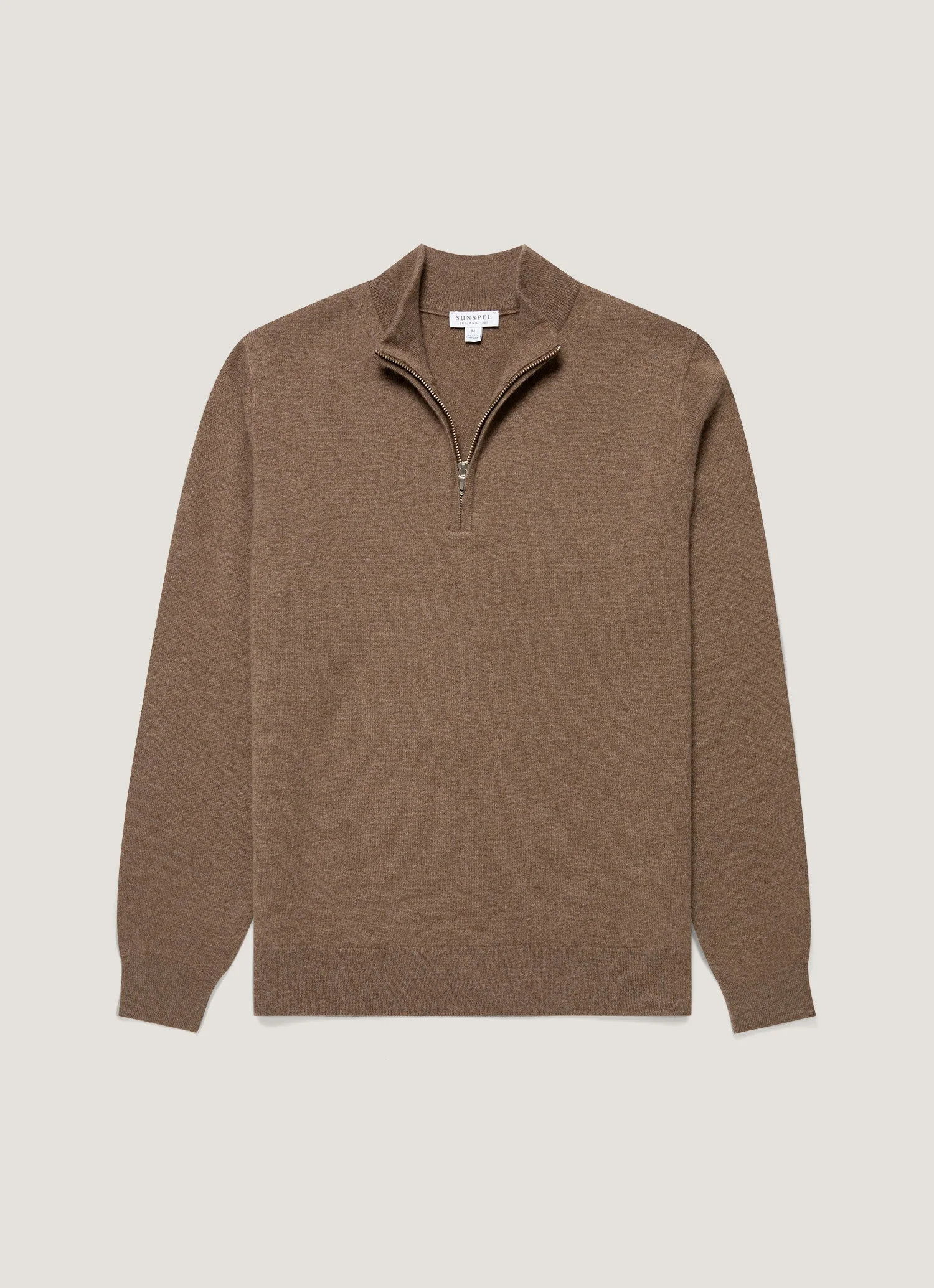 Cashmere Half Zip Jumper - 1