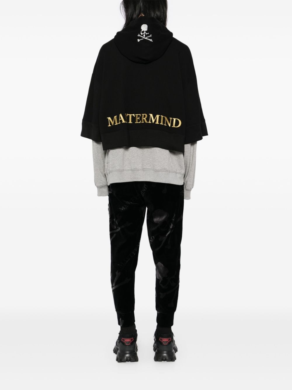 logo-embroidered hoodie - 4