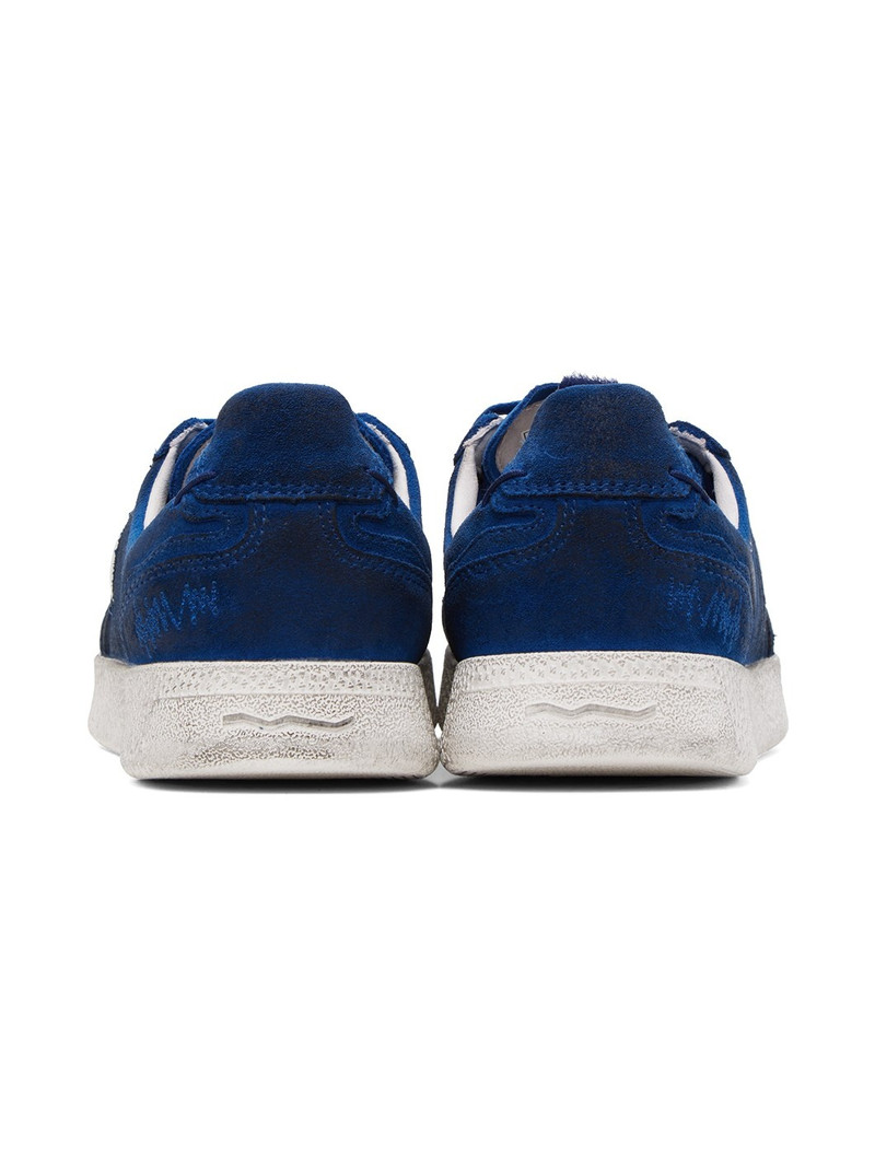 Blue Suede Low-Top Sneakers 2