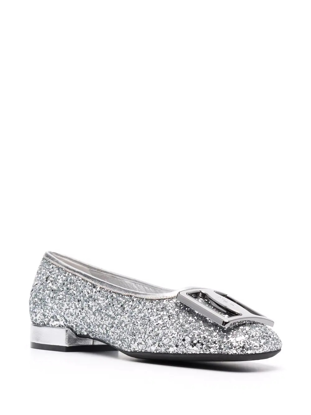 logo-plaque ballerina shoes - 2