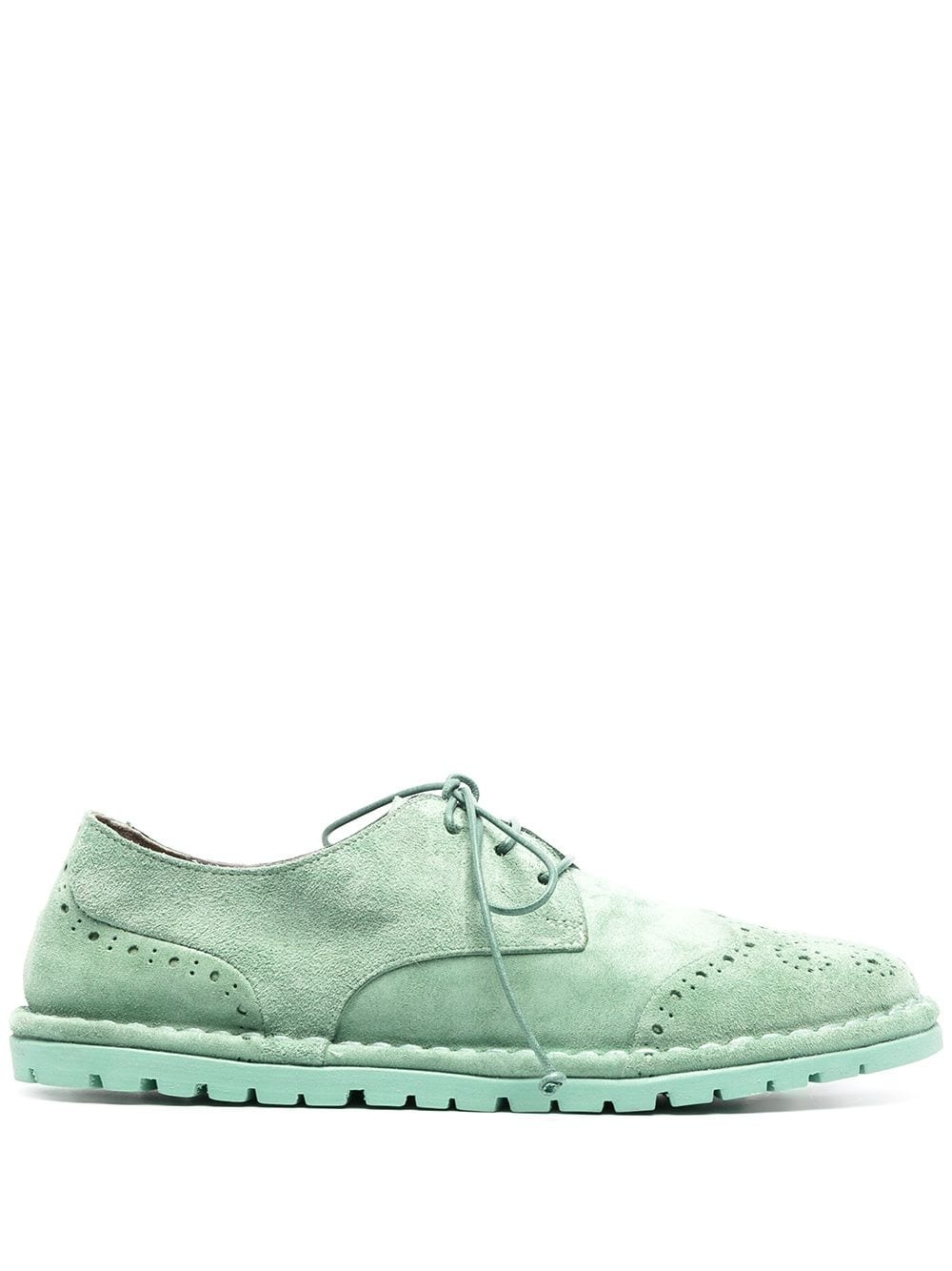 suede-effect lace-up brogues - 1