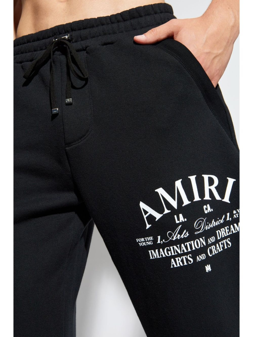 logo-print cotton track pants - 5