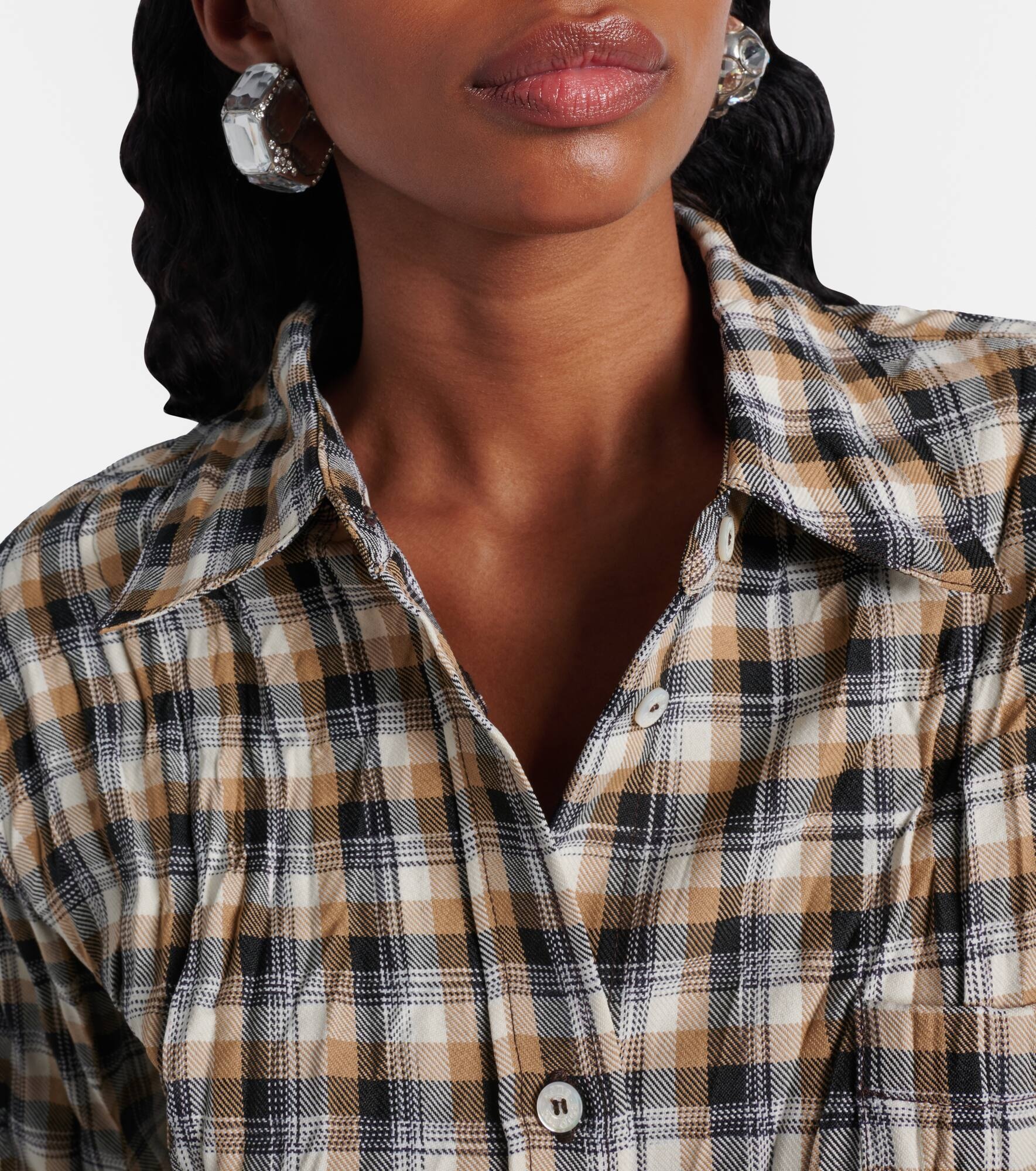 Asymmetric embellished earrings - 3