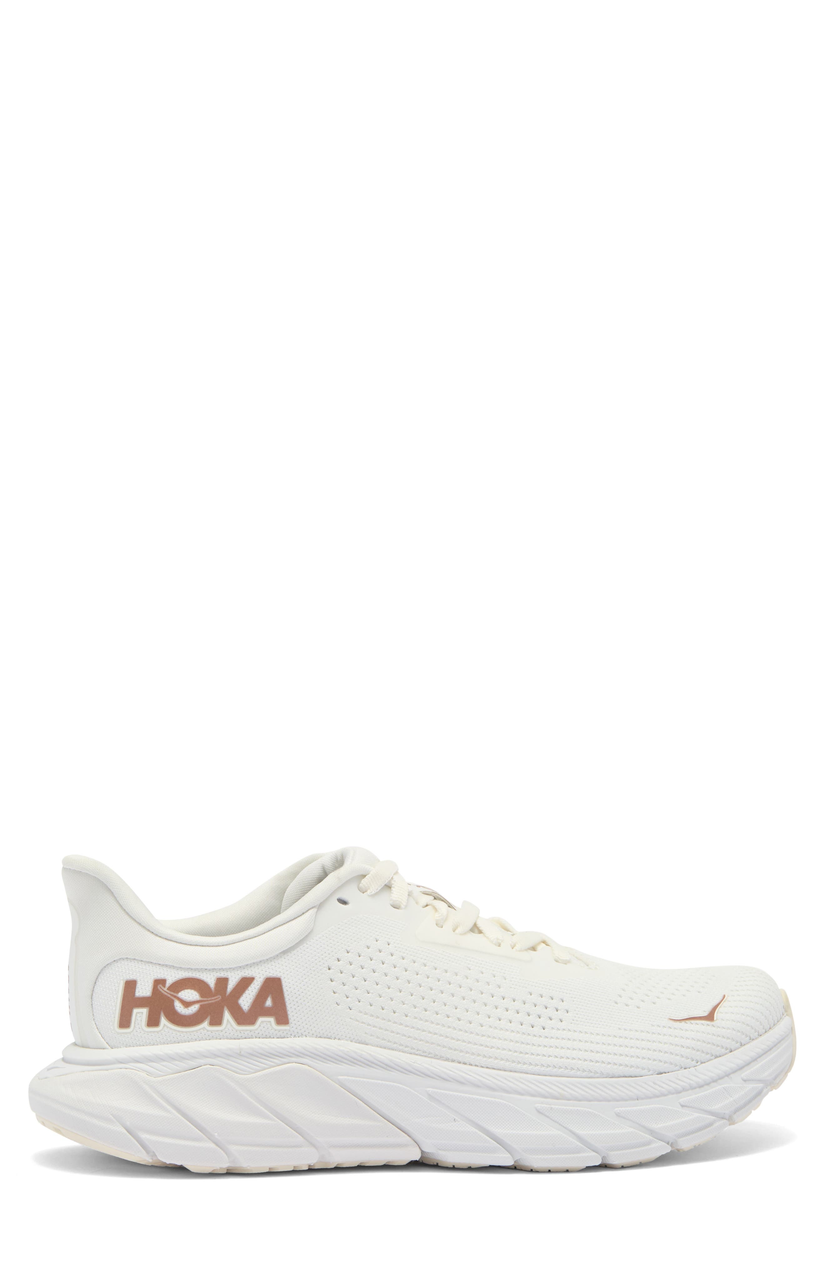 HOKA Arahi 7 Running Shoe in Blanc De Blanc /Rose Gold at Nordstrom - 3