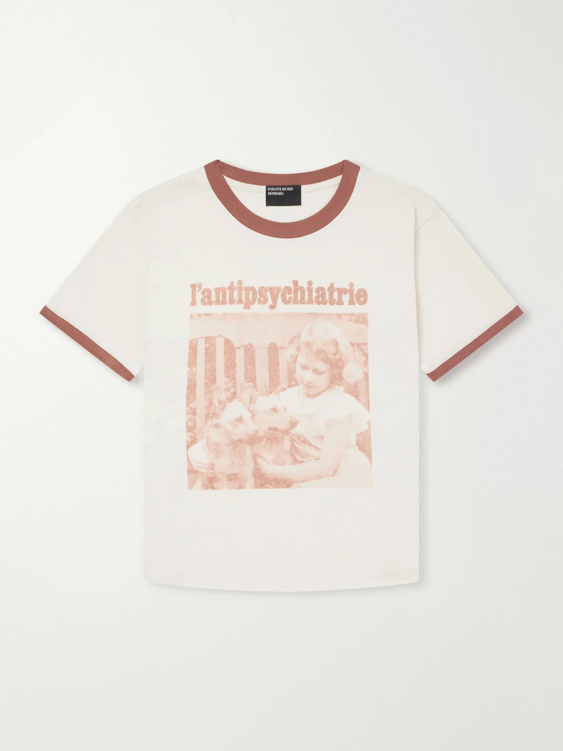 L'Antipsychiatrie Printed Cotton-Jersey T-Shirt - 1