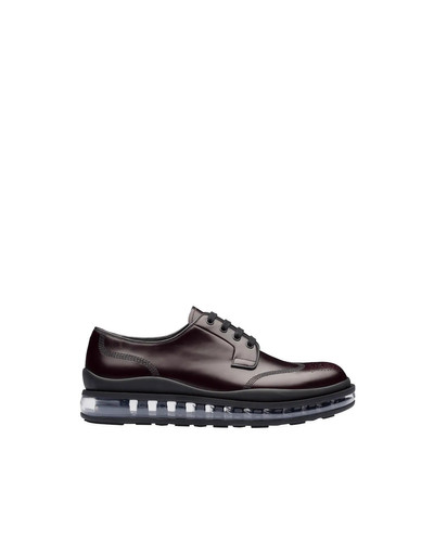 Prada Brushed Leather Derby Shoes outlook