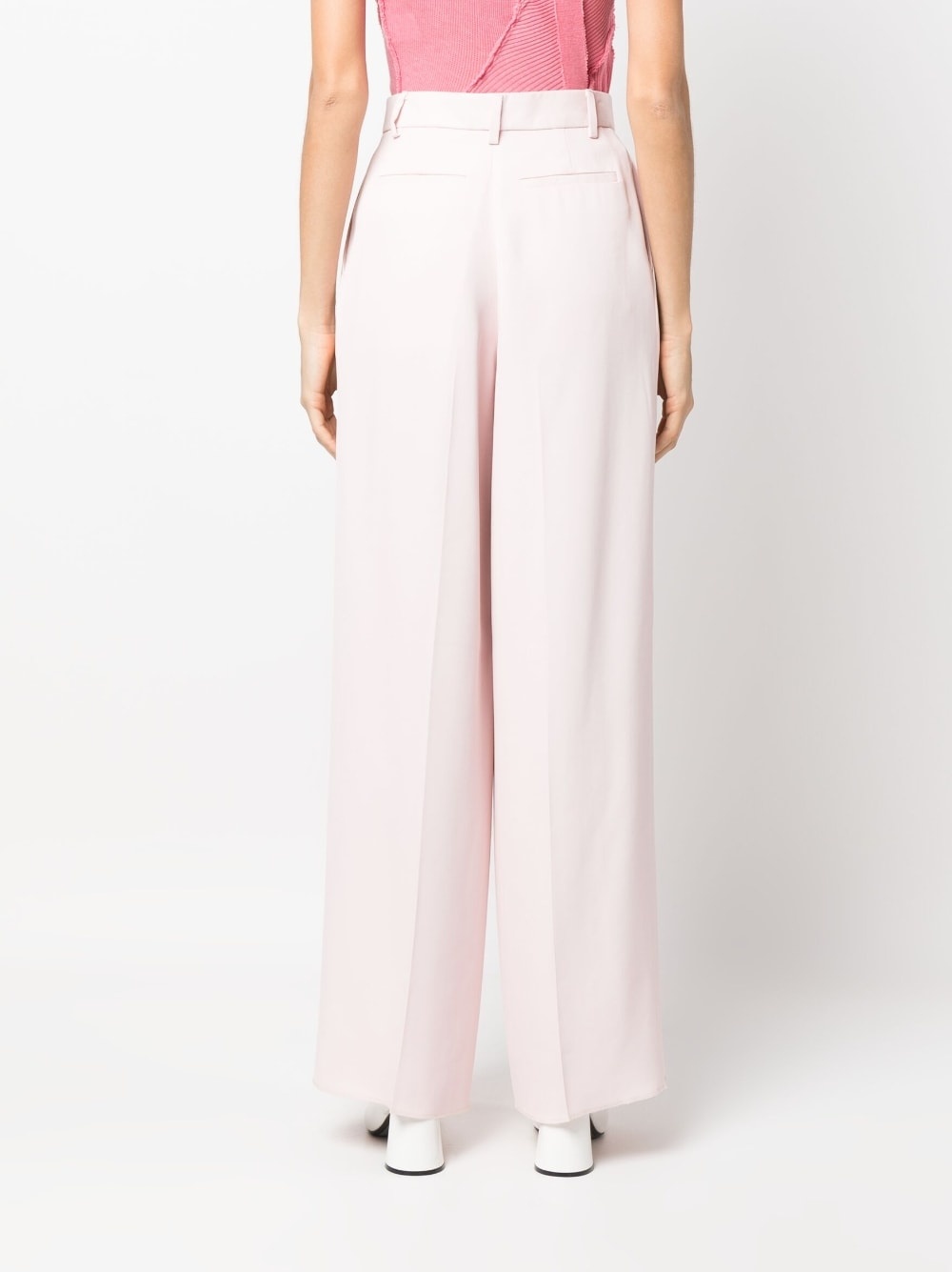 wide-leg tailored trousers - 4