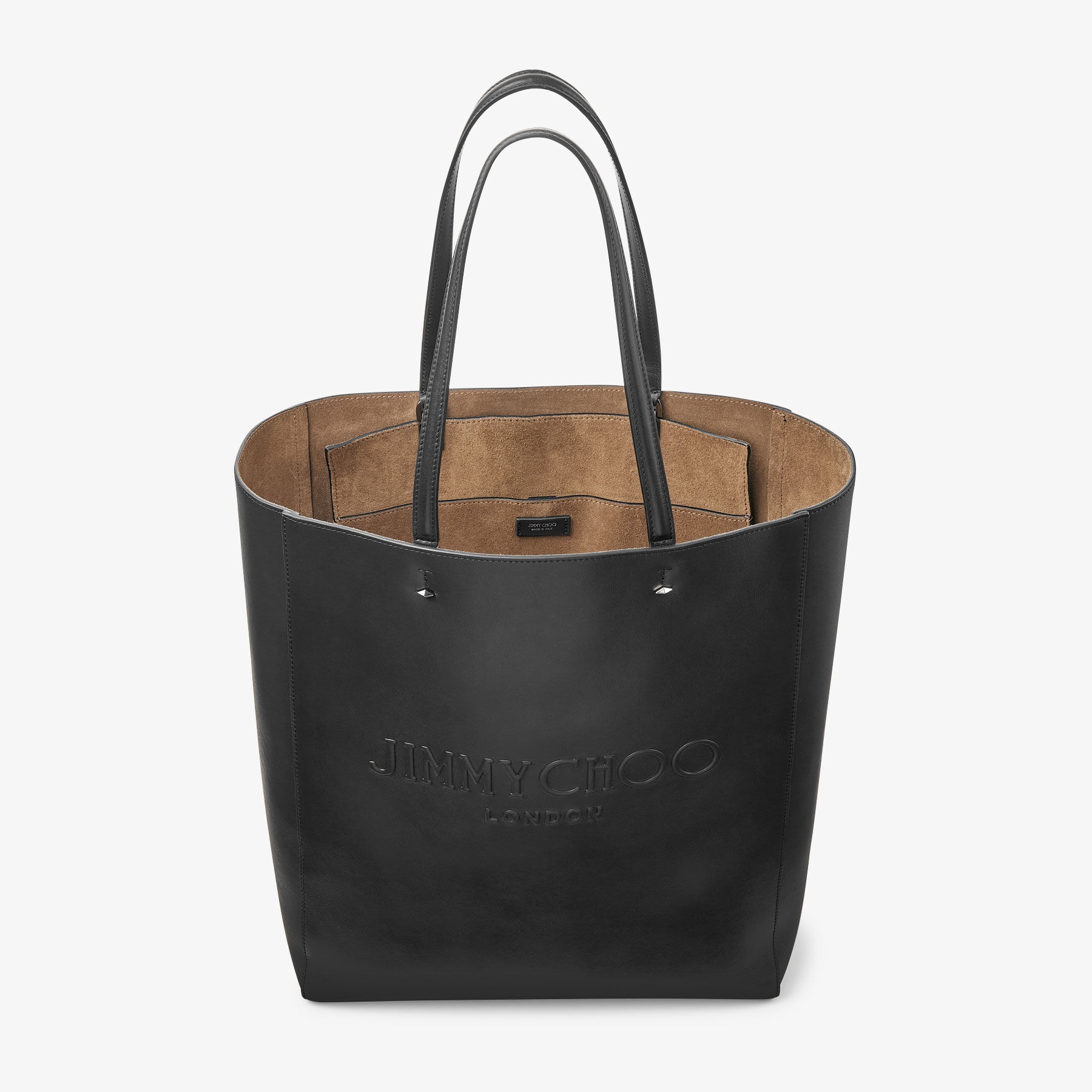 Lenny North-South L
Black/Gunmetal Leather Tote Bag - 4