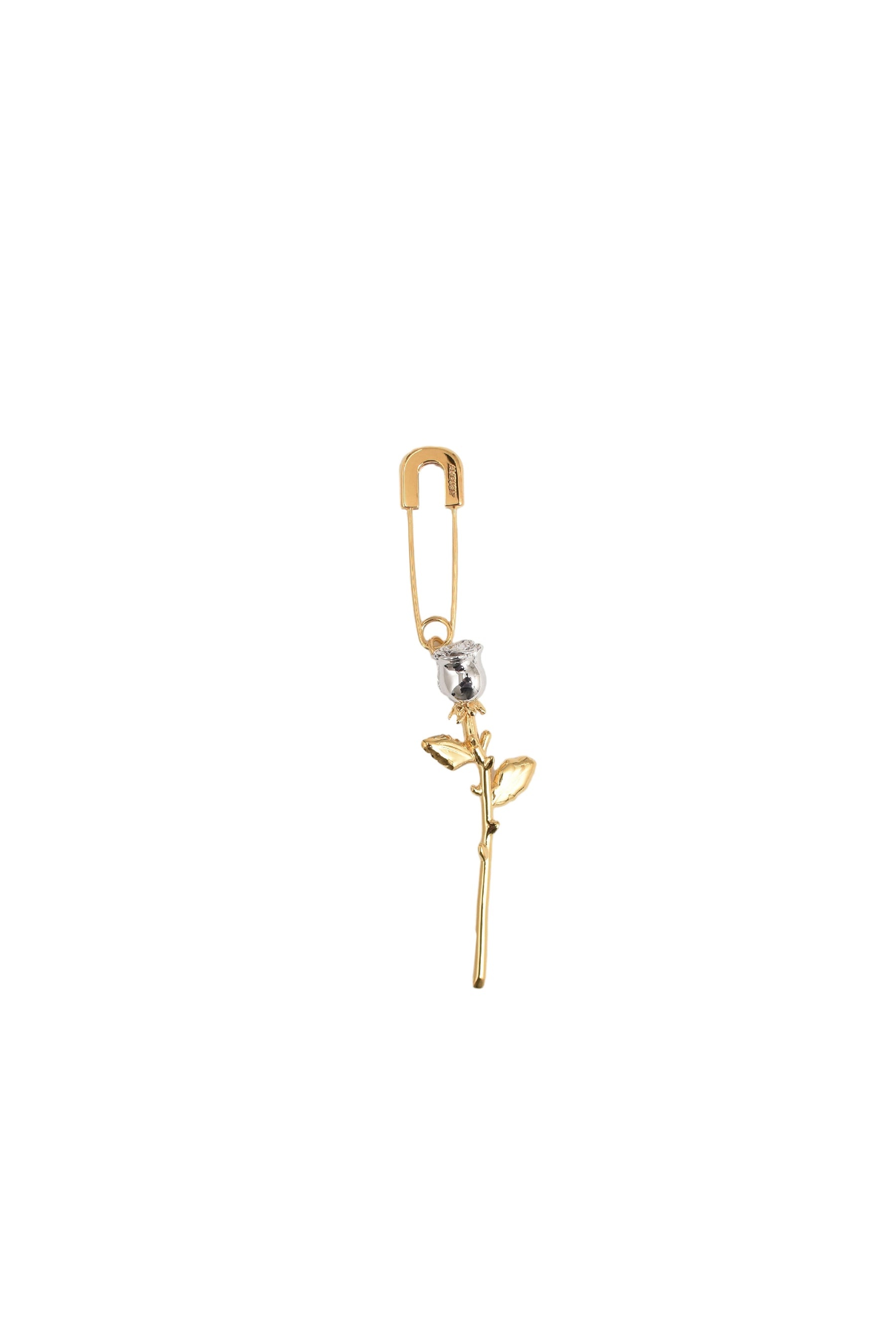 ROSE CHARM EARRING / GOLD - 1