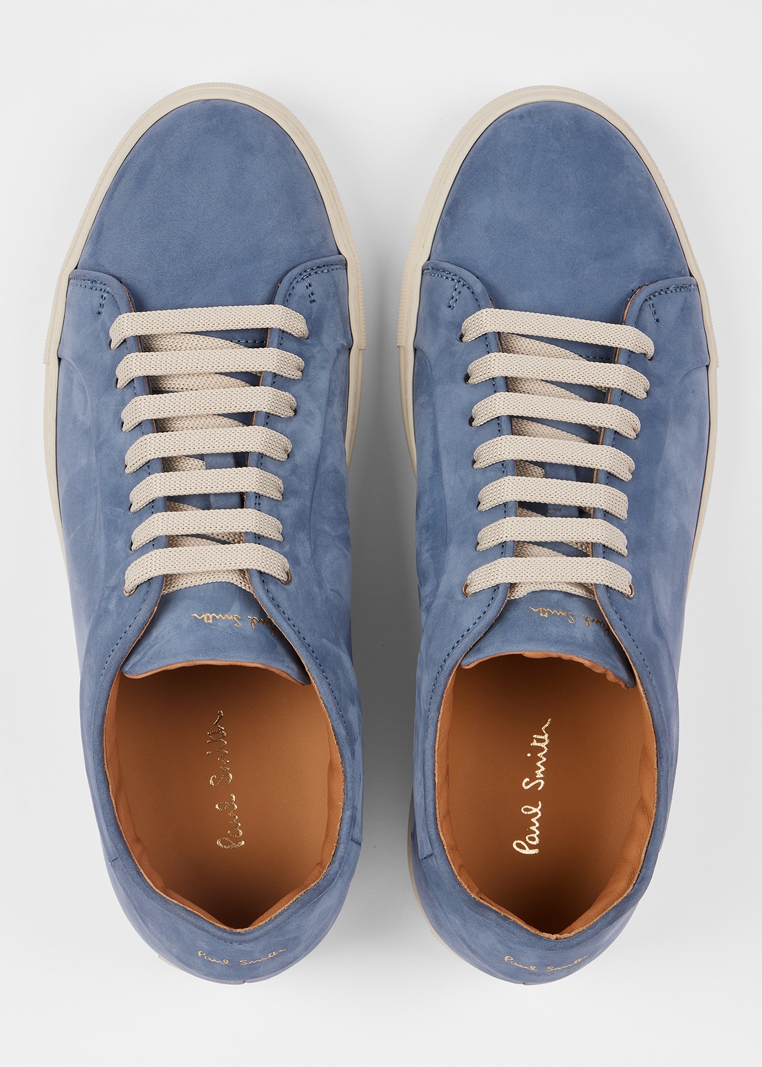 Light Blue Nubuck 'Basso' Trainers - 3