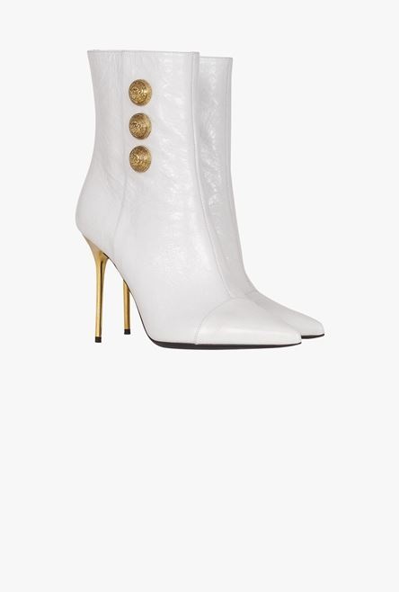 White leather Roni ankle boots - 2