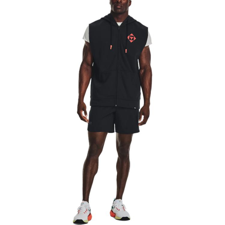 Under Armour Project Rock Sleeveless Hoodie 'Black Multi' 1377434-001 - 3
