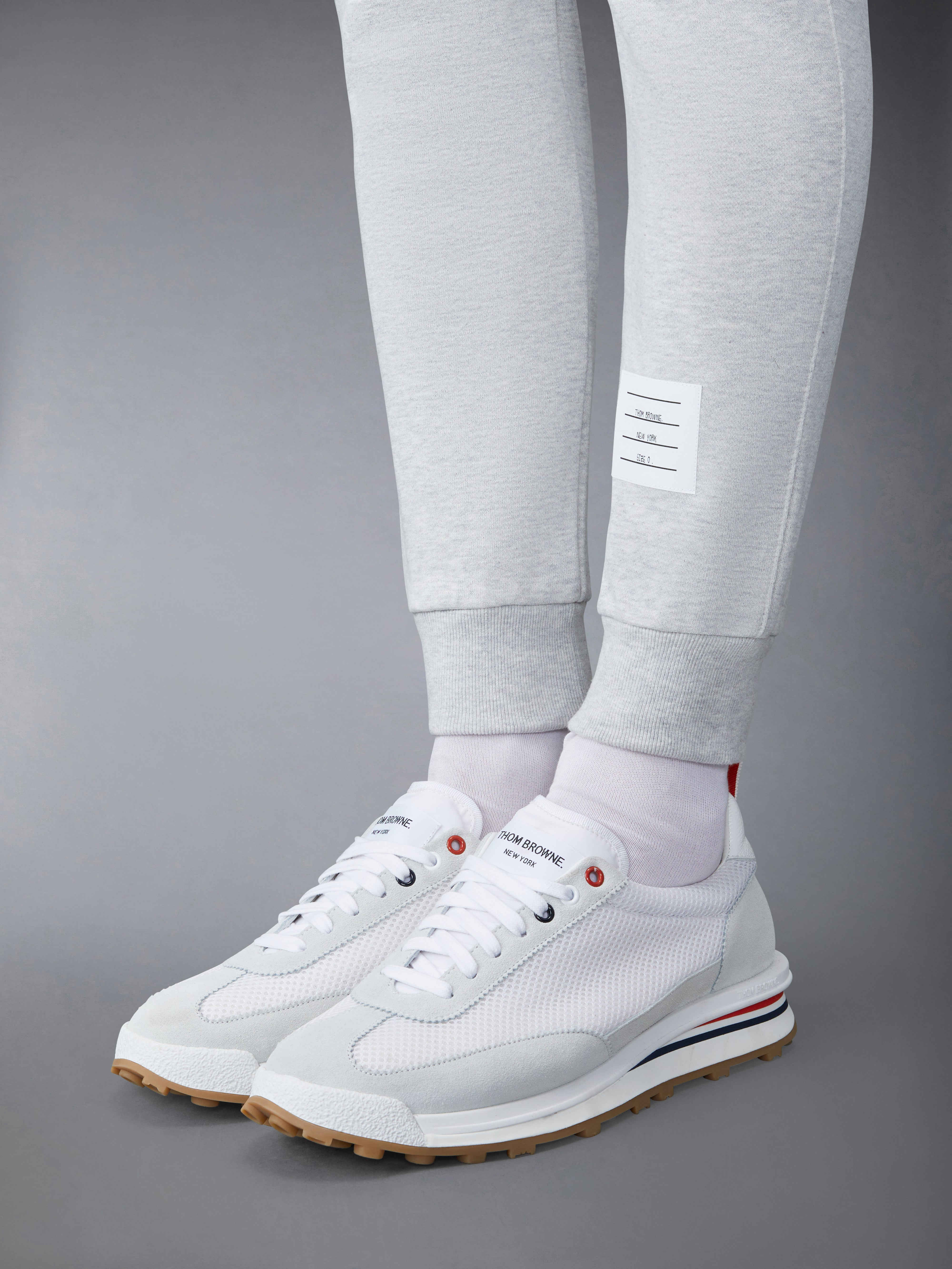 4-Bar stripe cotton track pants - 5