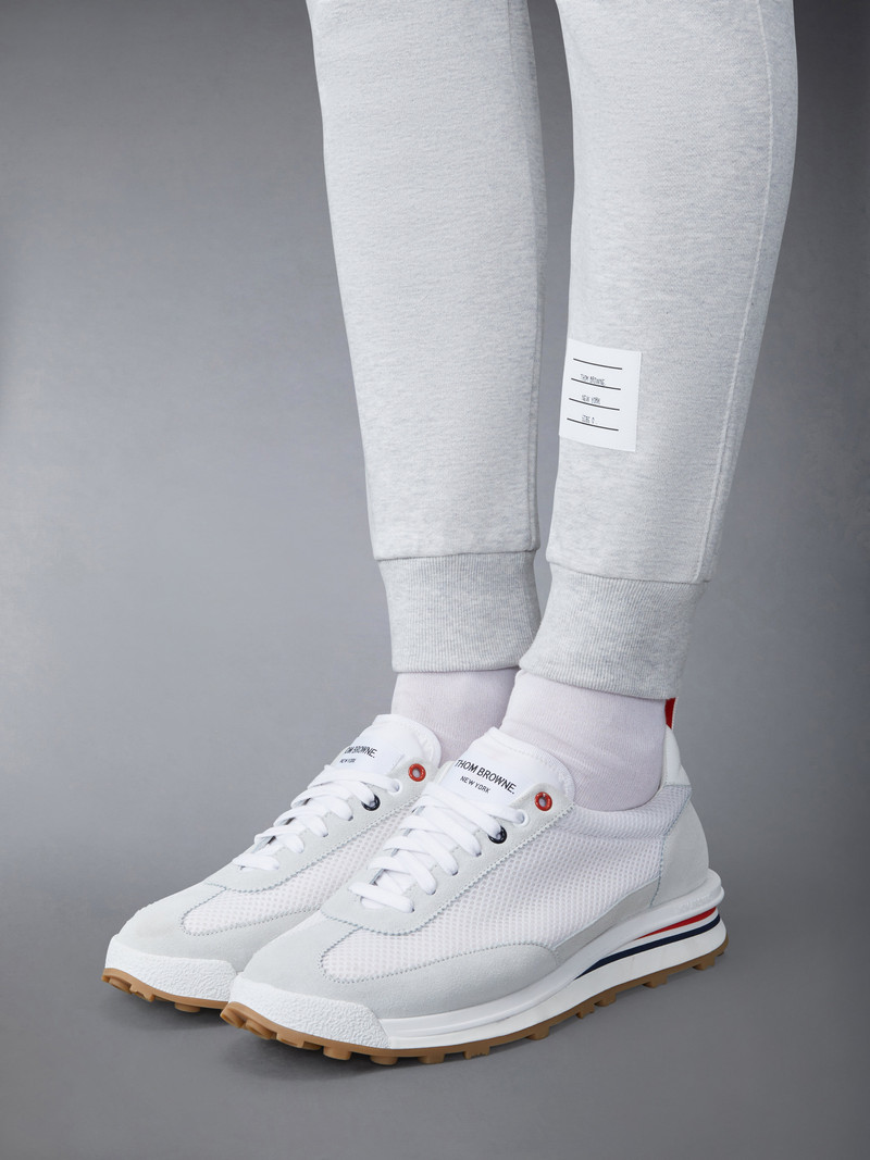 4-Bar stripe cotton track pants 5